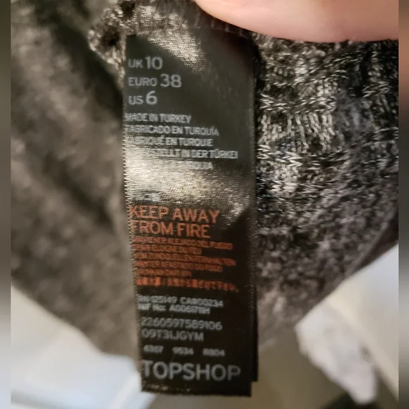 Topshop Grey Heather Mock Neck Dress - Picture 4 of 7
